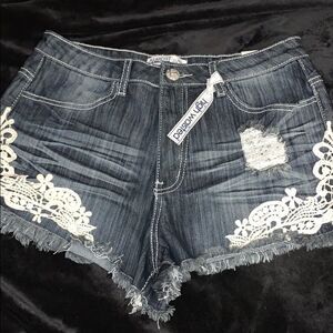High Waisted Jean ahorts